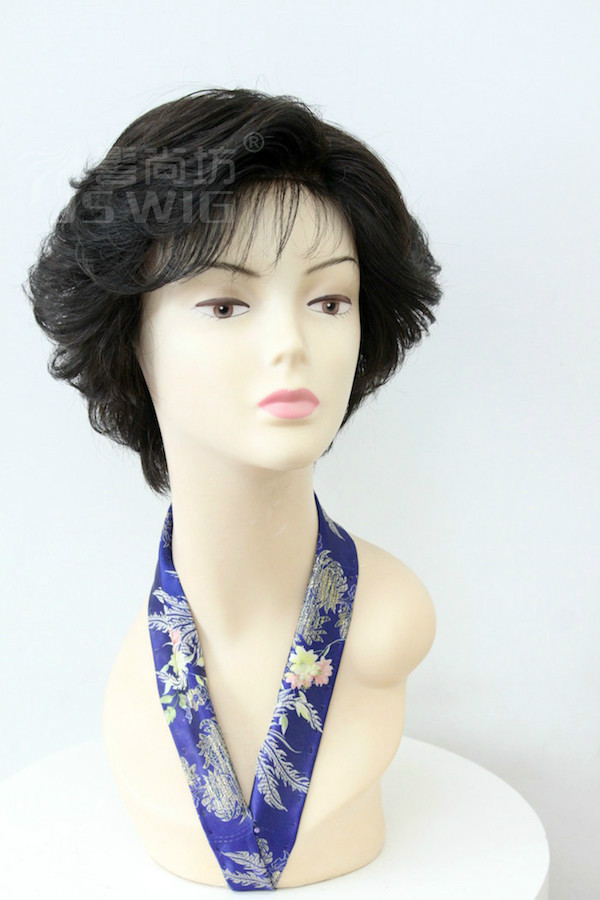Shanghai Wig Special Selling Shop Lady Real Hair Headgear Customised Real Hair Made of a wig set to make a ladies wig