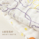 papa spring and autumn children's cute scarf square two-piece pure cotton gauze saliva towel