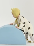 Papa Clawling Spring и осенний стиль мужчины и женщины, детские комбинезоны милый стиль повседневная стопка для плитки в горошек.