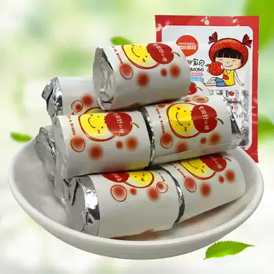 Hawthorn cake sweet and sour hawthorn roll hawthorn slices Guangdong candied fruit dried fruit snack products 120g bag