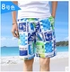 Mùa hè châu Âu và Mỹ giản dị quần short nam quần đi biển quần thể thao nam nhanh khô quần năm điểm màu tinh khiết lỏng quần lớn - Quần short