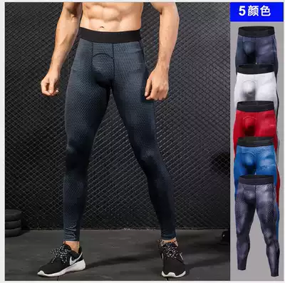 Men's 3D printing PRO fitness pants sports pants running training quick-drying stretch tight pants thin