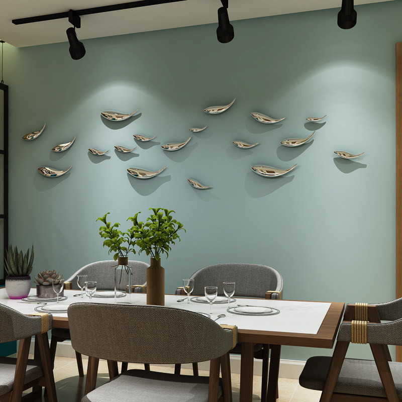 Wall Decoration Home Decoration Plated Fish Decoration Creative Home Decoration Wall Decoration Living Room Room Background Wall Decoration