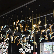 Jewelry store Air pendant corridor indoor hanging decoration ocean theme ceiling ceiling beautiful Chen decoration dolphin hanging decoration