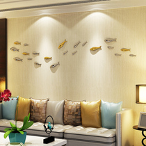 Creative home Modern TV sofa background wall wall decoration Wall Wall plating fish corridor aisle wall pendant