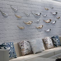 Hotel wall decoration restaurant home living room TV background wall creative bedroom bedside wall decoration abstract fish