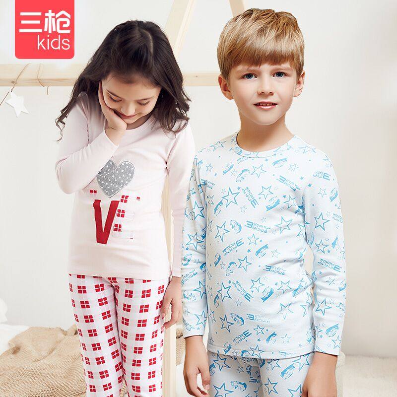 三枪 舒肤棉 儿童秋衣秋裤内衣套装*2套 天猫优惠券折后¥79包邮 男、女童110~160码多色可选 三枪 舒肤棉 儿童秋衣秋裤内衣套装*2套 天猫优惠券折后¥79包邮 男、女童110~160码多色可选