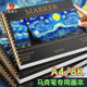 Marker Pen Drawing Book A4 Sketchbook Thickened Drawing Notebook Anime Marker Paper Acrylic Pen Hand-Drawn