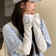 Cute Gradient Butterfly Ice Silk Sun Protection Sleeves for Women, Anti-Uv Gloves for Summer Cycling and Driving, Arm Protection Ice Sleeves