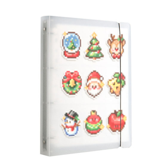 Large Capacity Simple Ins Transparent Storage Book for Finished Bead Art, Star Bead Art Handmade Pattern Book
