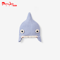 Piao Qiao autumn and winter ear protection knitted baby wool cute baby ear hat 0 months 1 male and female child 3 years old