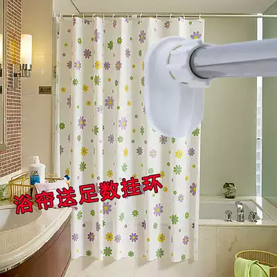 Small flower waterproof mildew proof thick plastic shower curtain dressing room curtain bathroom partition curtain bathroom partition curtain shower curtain set