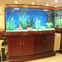 Fish tank living room household rectangular large medium-sized ecological water-free Creative glass goldfish tank aquarium customized