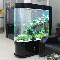 Bullet fish tank living room home entrance large and medium-sized ecological water-free lazy goldfish tank aquarium customized