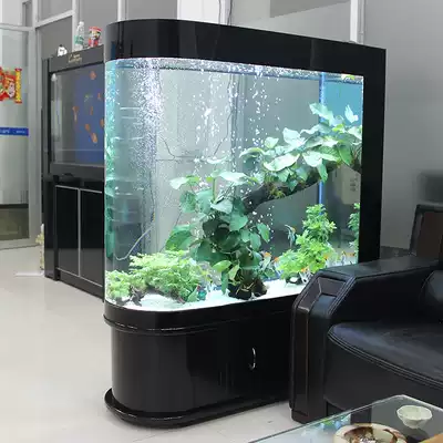 Bullet fish tank living room household entrance large and medium-sized ecological water-free lazy goldfish tank aquarium customized
