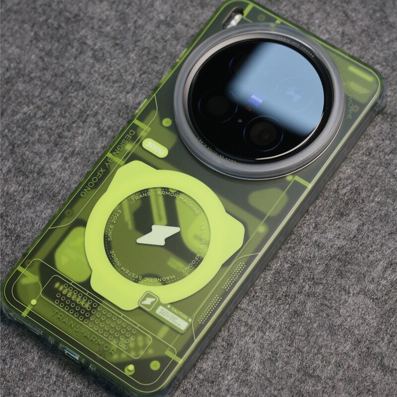 Xfoong Original | Ice-Clear Mecha Vivo X200Ultra X300Ultra Magnetic Phone Case Soft Shell Protective Case Double-Sided Imd