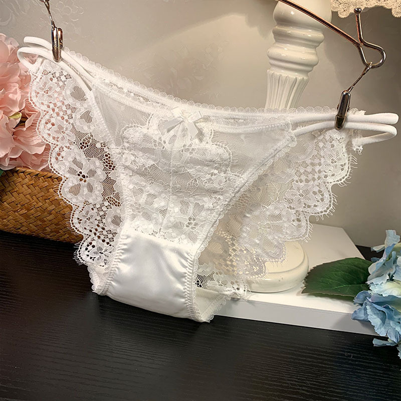 New product bandage seamless lace edge transparent and comfortable low waist panties sexy ladies temptation briefs