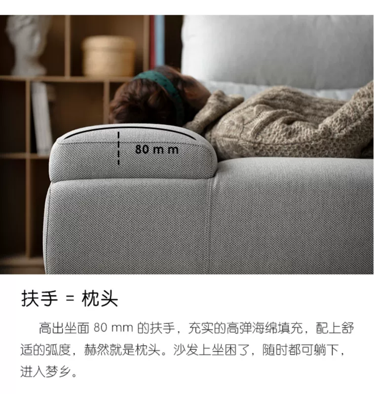 Nhà Hanke 丨 thiết kế tối giản hiện đại vải có thể tháo rời và có thể giặt kết hợp phòng khách kết hợp kính thiên văn nhà góc sofa - Ghế sô pha ghế sofa cao cấp