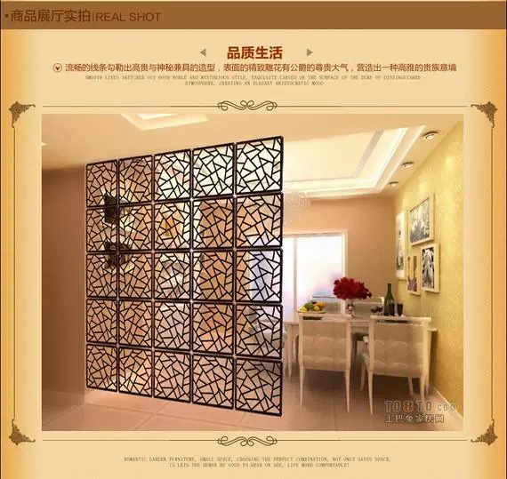 Màn hình vách ngăn phòng khách Trung Quốc giả cổ điển gỗ rắn chạm khắc màn hình văn phòng phòng ngủ lối vào cửa thời trang treo màn hình - Màn hình / Cửa sổ