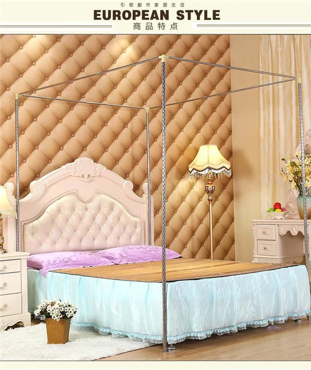 Ba cửa lưới hạ cánh palace nợ đơn hộ gia đình tăng gấp đôi sợi 1,5m m 1,2 m giường 1.8m2m chúa gió - Lưới chống muỗi kiểu màn khung đẹp