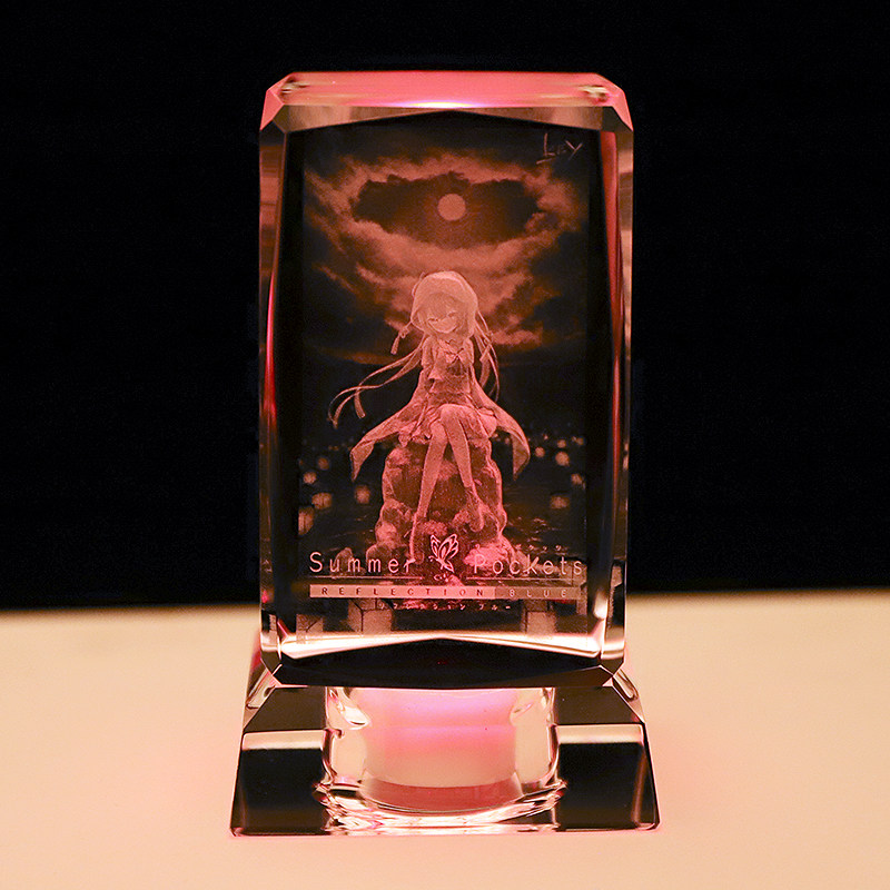 原神グッズ：クリスタル彫刻空扉、蒼次郎島カモメ、ヴァンダーズ、白羽根、刻晴クリスタル装飾、光る。