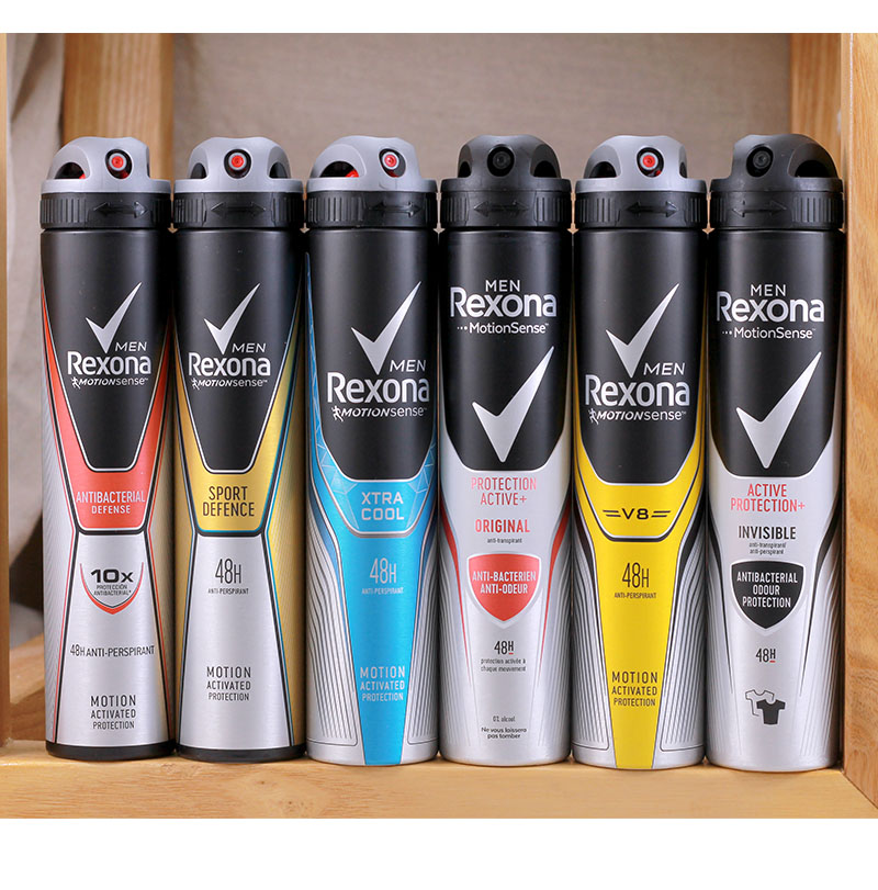 Rexona mens Nasha men's fragrant body antiperspiration spray 200ML Invisible Type to Smell 48H Persistent Hong Kong Imports