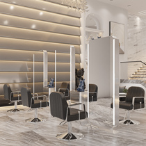 New Net red hairdressing shop mirror table hair salon dedicated single-sided barber shop hair cutting mirror tide floor ironing mirror