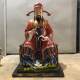 Wenchang Emperor Deity Statue, Wenqu Star Deity, Wenchang Star, Zitong Emperor Resin Fiberglass Lacquer Cast Bronze Ornament