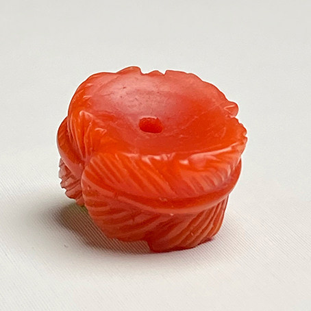 DIY аксессуары 晶心精艺 天然原矿南红羽毛隔片九口瓦西保山散珠满色满肉配饰