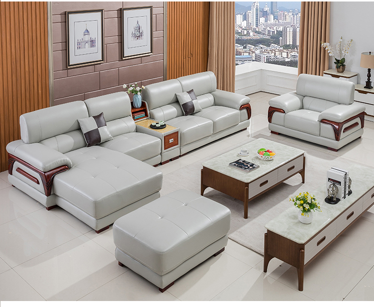 Full da lớp đầu tiên của sofa da phòng khách hiện đại sofa nhỏ gọn thương hiệu dương tính cao cấp tất cả-da sofa ngôi nhà lớn - Ghế sô pha sofa văng