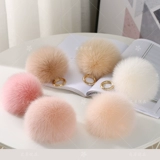 Большая подвеска, украшение на сумку, плюшевый фугу мяч, брелок, 13см, лиса, енот