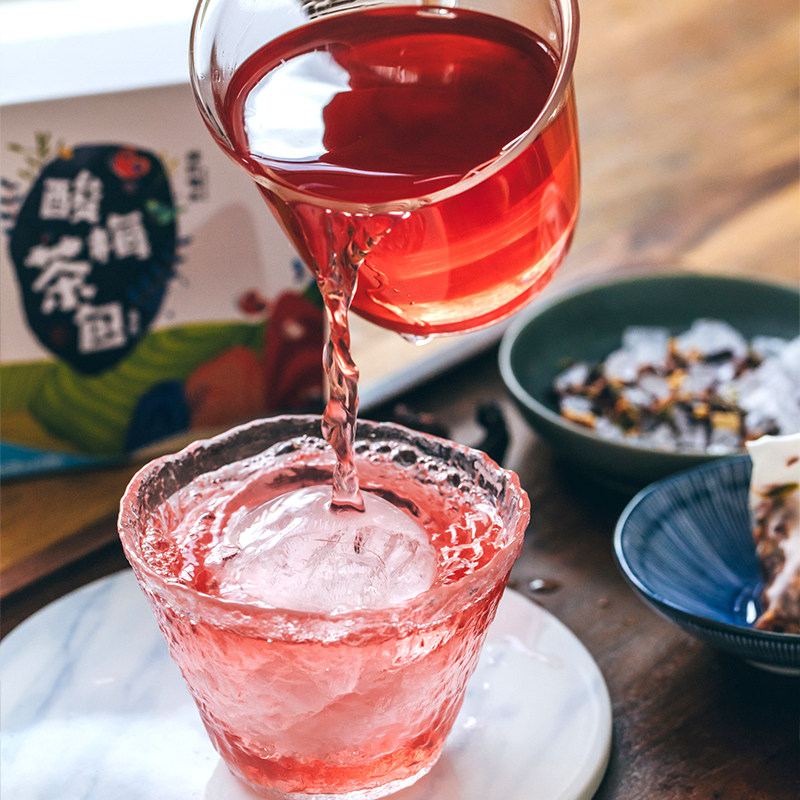 @Drinking water on time Sour plum tea bag summer life extension water Sour plum tea soup raw material pack cool summer brewing drink mass sales