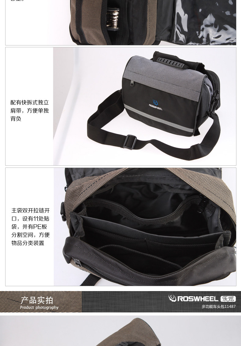 Sacoche pour vélo mixte ROSWHEEL - Ref 2212318 Image 7