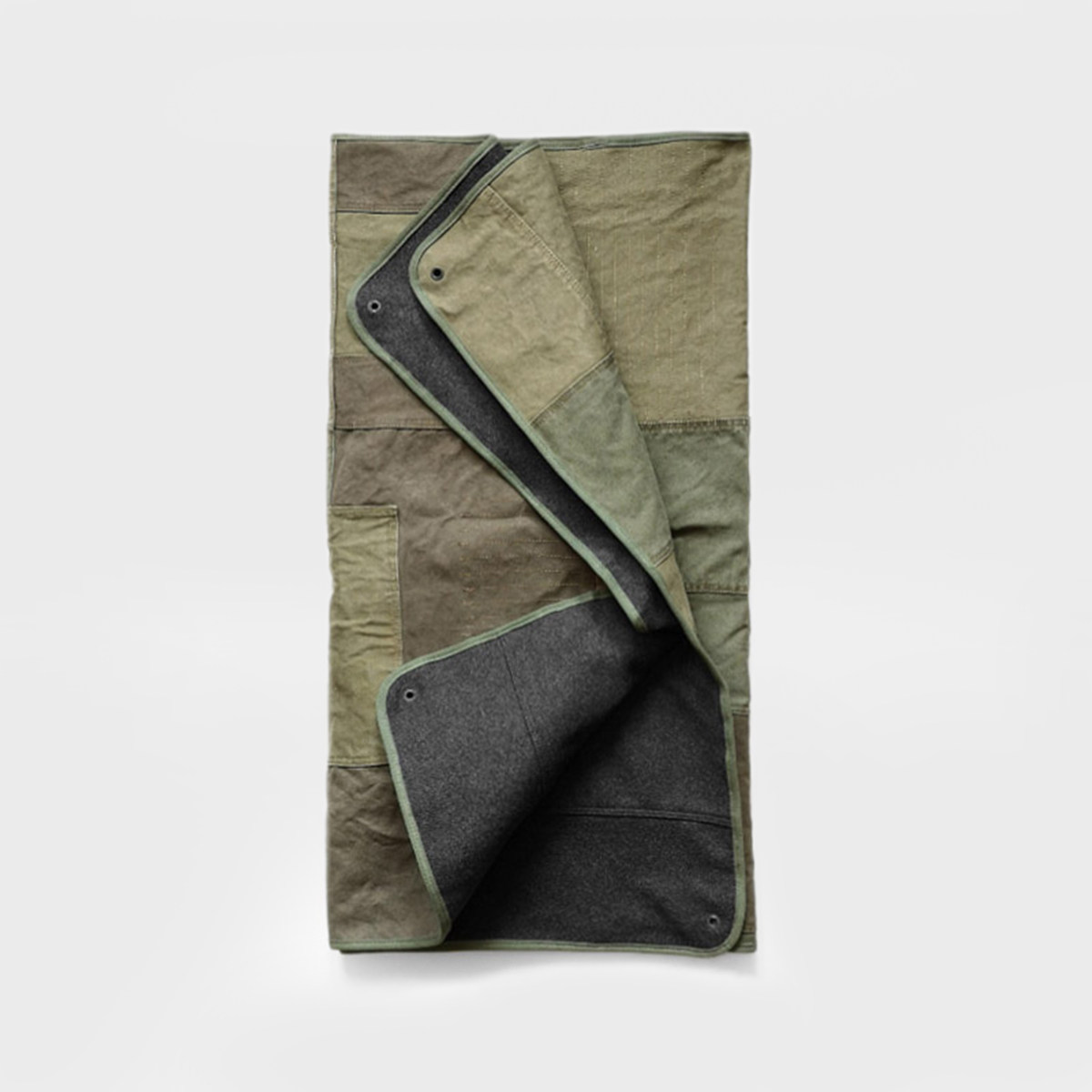 AGT military canvas disassembly remade wool Ni patchwork Home outdoor carpet tapestry