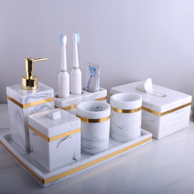 Hotel Eurostyle Bathroom Toiletries kit Like Plate Room Bathroom Pendulum HAND SANITIZER BOTTLE OF INCENSE Perfume Tray Suit