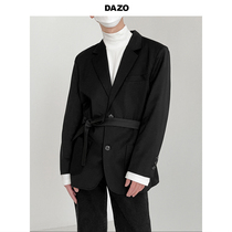 DAZO Korea Pure Western suit jacket mens innins handsome 100 lap casual Western suit mens loose trend uni West