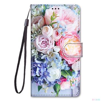 Colorful bouquet suitable for galaxya17/a27/a37/a57/ 5g samsung flip phone case a16/a26/a36/a56/a35/a55 leather case anti-fall protective cover phone case