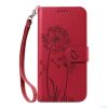 Dandelion Red is suitable for GalaxyA07/A17/A27/A37/A57/ 5G Samsung flip phone case A16/A26/A36/A56/A35/A55 leather phone case