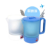 am sieu toc BRiki 050a du lịch nước ngoài ấm đun nước bằng nhựa mini ấm đun nước di động liên tục không tự động tắt nguồn - ấm đun nước điện bình nấu nước sôi ấm đun nước điện