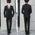 Bộ đồ vest nam công sở chuyên nghiệp Hàn Quốc Slim thanh niên sinh viên chú rể phù rể đám cưới - Suit phù hợp quần nam Suit phù hợp