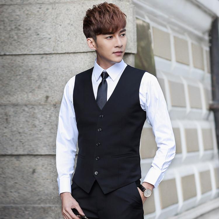 Bộ đồ vest nam công sở chuyên nghiệp Hàn Quốc Slim thanh niên sinh viên chú rể phù rể đám cưới - Suit phù hợp quần nam