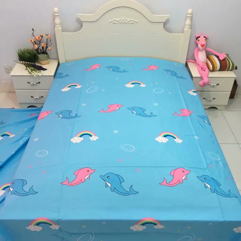 Wide tinh khiết vải bông bé tùy chỉnh dày giường cotton twill vải quilt một gia đình giải phóng mặt bằng bốn tấm - Khăn trải giường