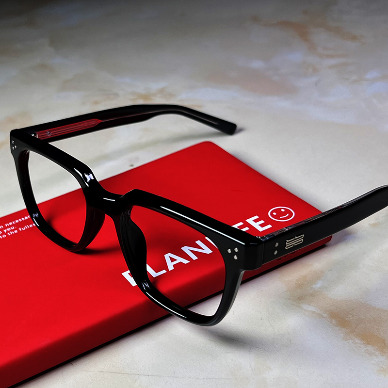 Gm Plain Black Frame Glasses Frame Square Frame Material Anti-Blue Light Anti-Fatigue Korean Style Retro Can Be Fitted with Prescription Lenses Gm Plain Black Frame Glasses Frame Square Frame Material Anti-Blue Light Anti-Fatigue Korean Style Retro Can Be Fitted with Prescription Lenses