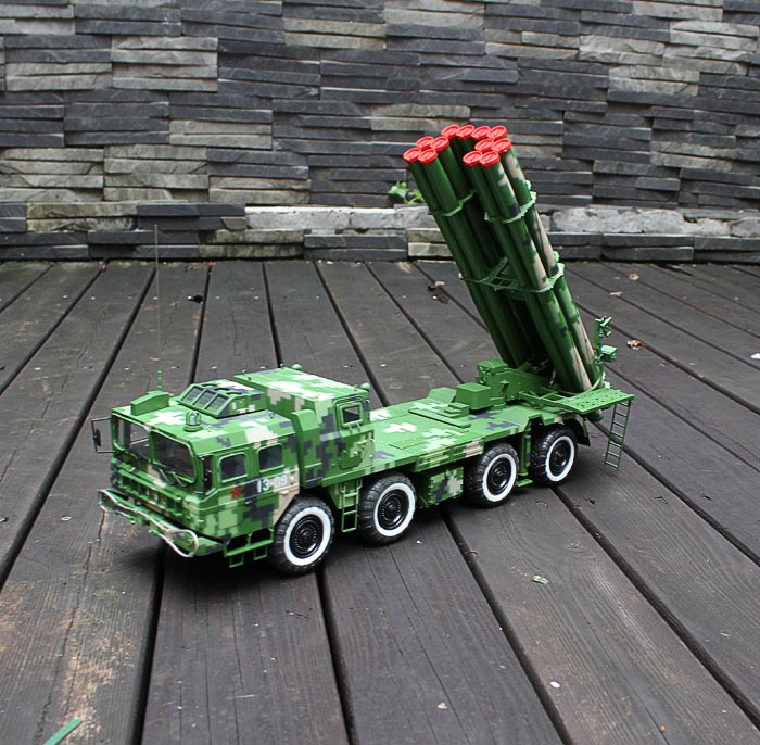 1:35 PHL03 bệ phóng tên lửa Hợp kim tên lửa tầm xa 300mm đã hoàn thành mô hình quân sự tĩnh mô hình tàu hỏa
