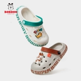 Детские туфли для мальчиков, мультяшная детская сумка, дышащие пляжные тапочки, мягкая подошва