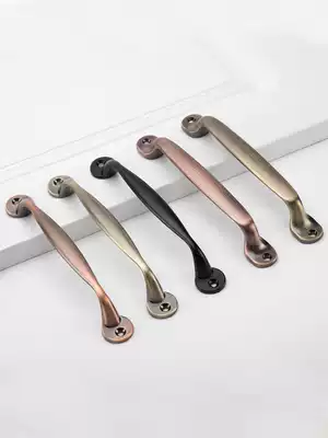 European-style antique copper surface-mounted handle Door door door wooden door to door handle Invisible door handle Black handle