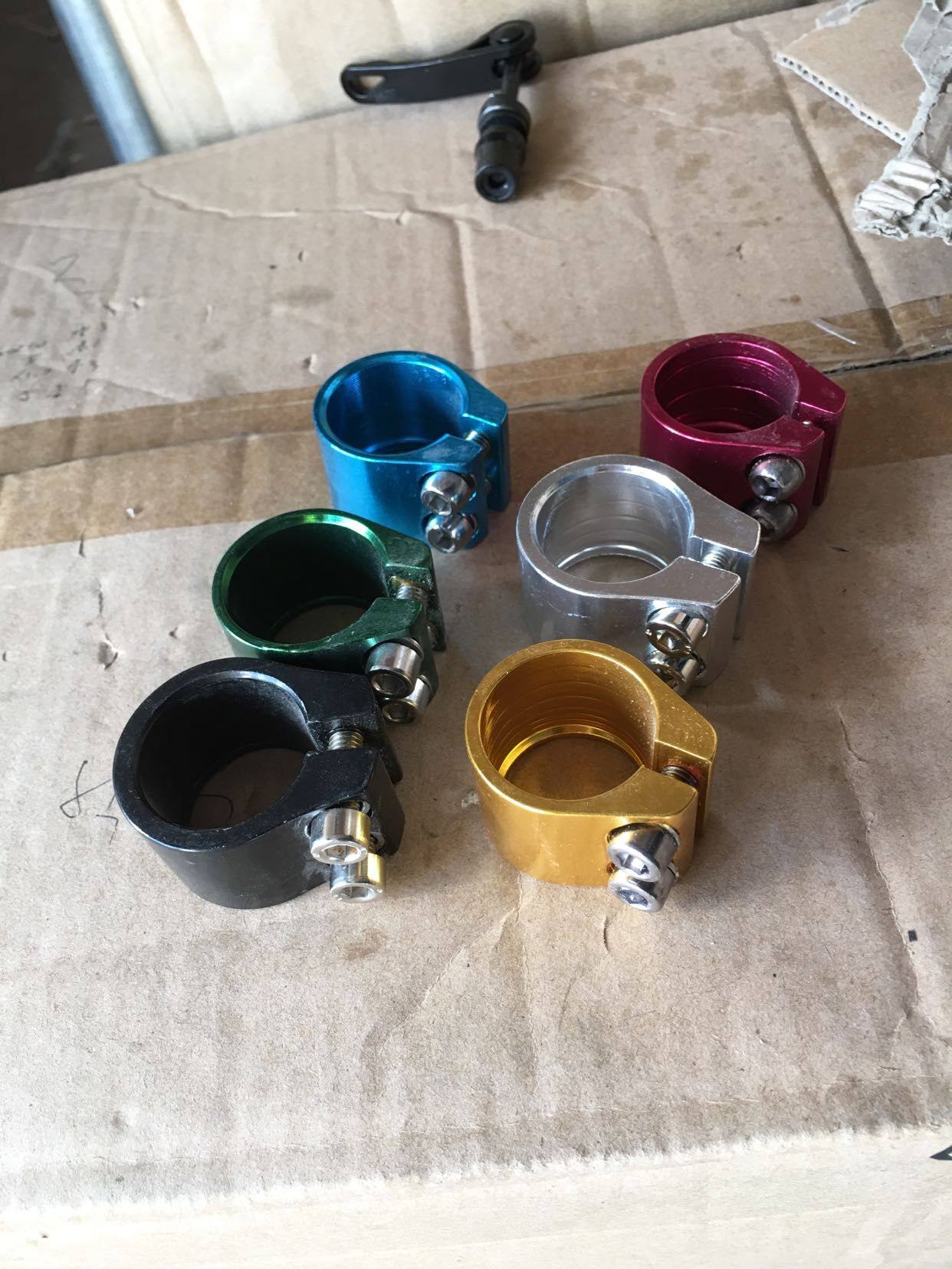 Mountain car bicycle seat tube double screw seat clamp aluminum 28 6 29 1 31 8 30 5 34 9 accessories