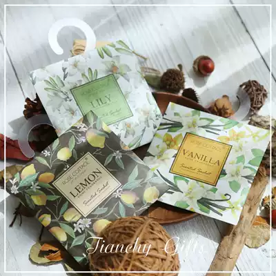 Sachet sachet expansion gift box small decoration wedding bridesmaid with hand gift lemon fragrance new car aromatherapy ornaments