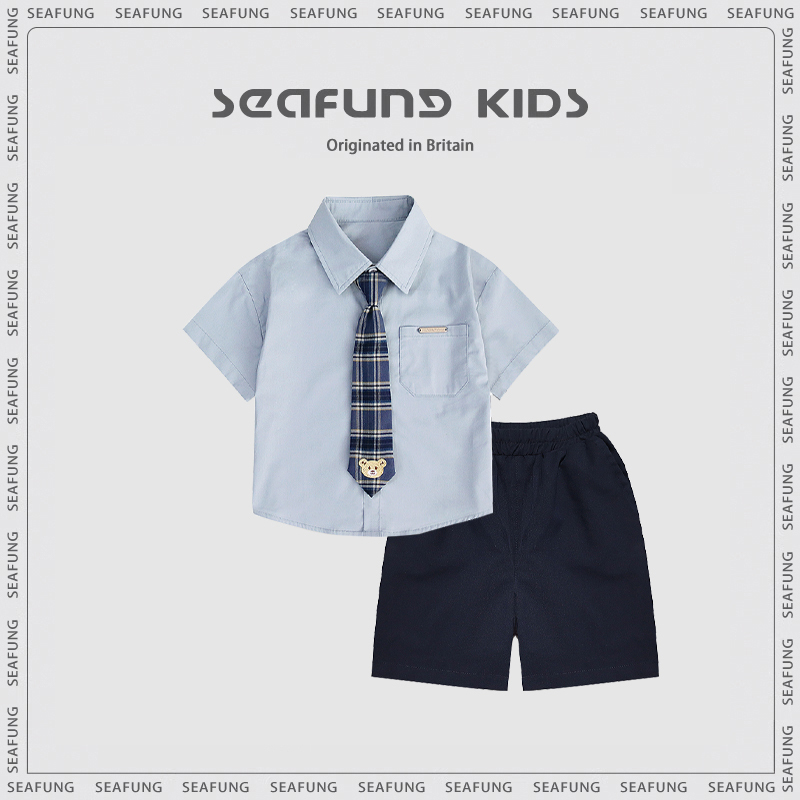 Boys' Formal Wear Summer British Style Small Suit New Baby Birthday Children's Flower Boy Suit Host Performance Costume Boys' Formal Wear Summer British Style Small Suit New Baby Birthday Children's Flower Boy Suit Host Performance Costume