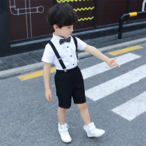 Boy gown Summer small suit suit handsome boy host walking show to show childrens birthday wedding flower boy